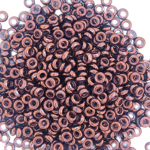 Size 8 Demi Rounds, 0201, Dark Amethyst Gold Luster (10 gr.)